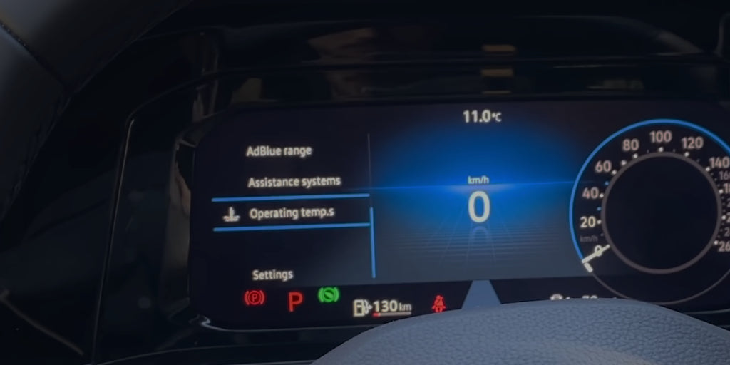 トランスミッションの温度を表示