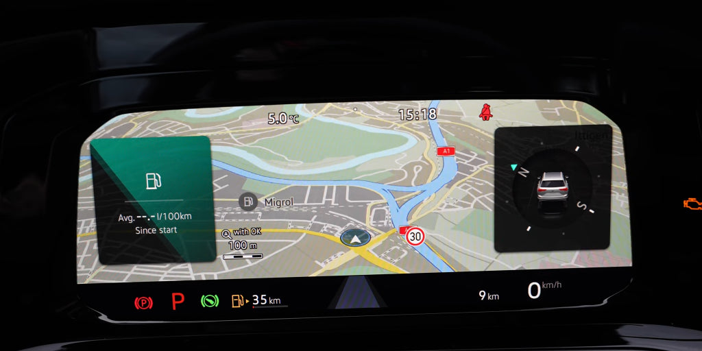 ダッシュボードのナビゲーション/コンパスを表示